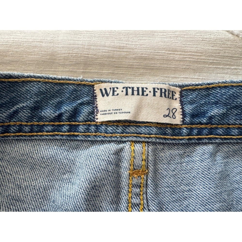 We The Free Womens 28 Aged to Perfection Crop Denim Jeams Distressed NWT - Picture 10 of 11